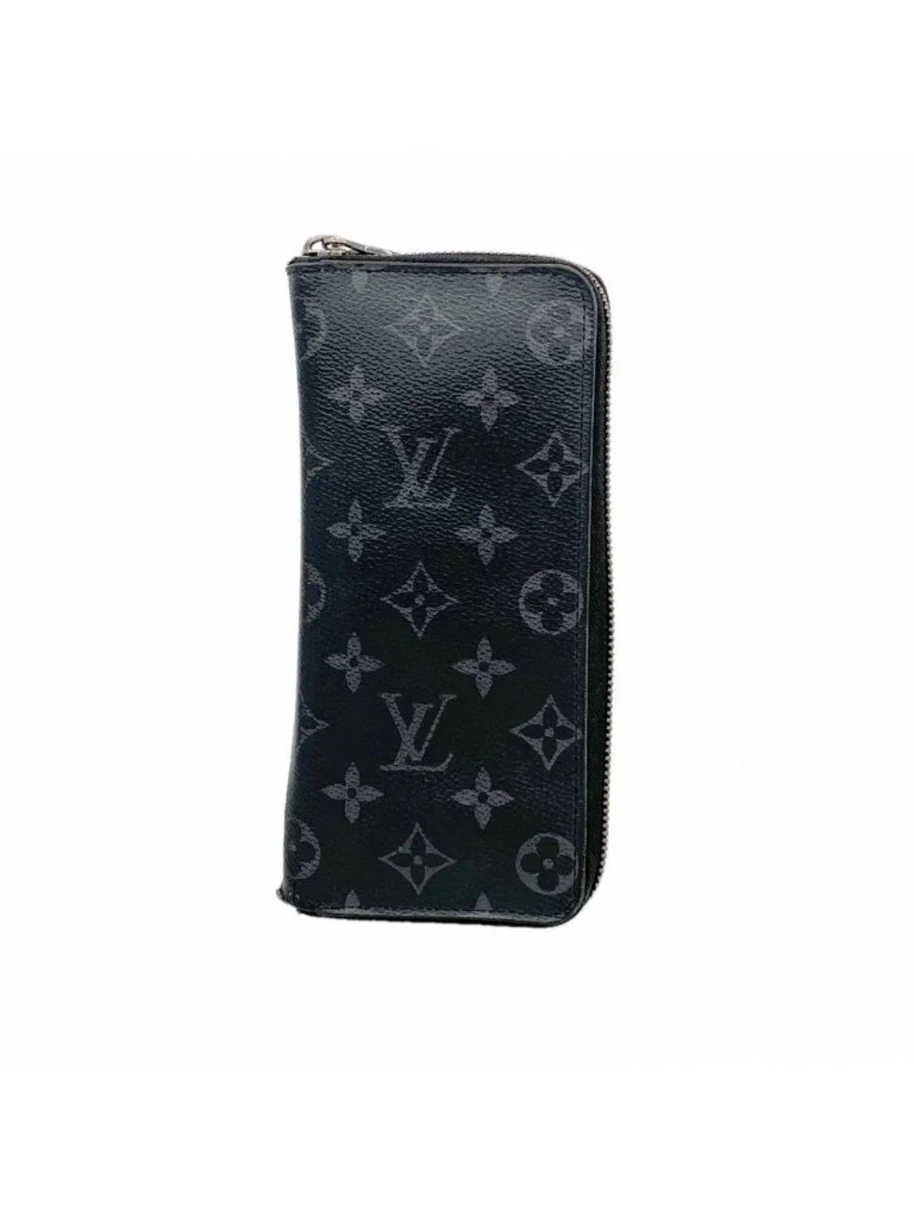 Louis Vuitton Wallet Monogram Eclipse Zippy Vertical Black